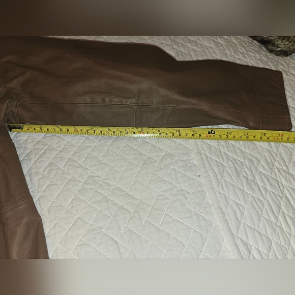 🤩Host Pick❤️NWT Coldwater Creek Leather Blazer/Jacket Women's Sz Petite Medium - Picture 10 of 10